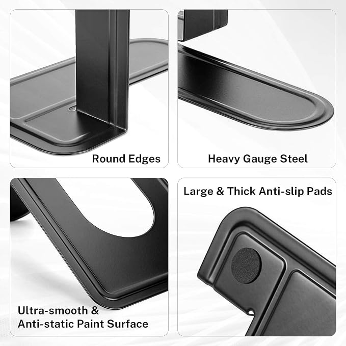 MaxGear Matte Painted Book Ends, Heavy Duty and Sturdy Bookends - Image 3