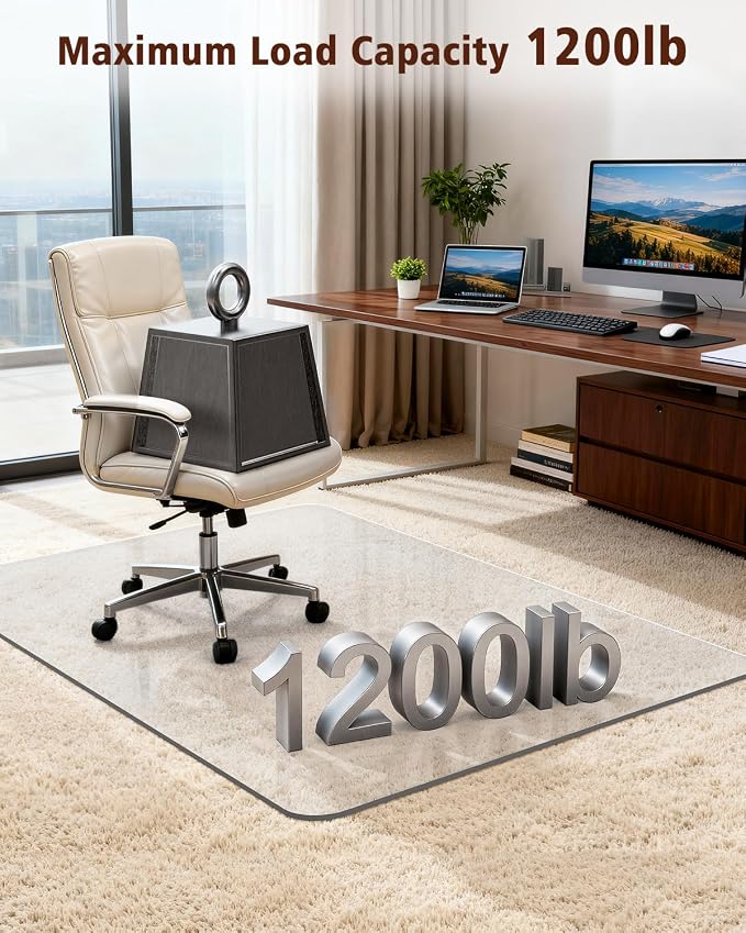 Soimeat Hard Frosted Office Chair Mat - Image 7