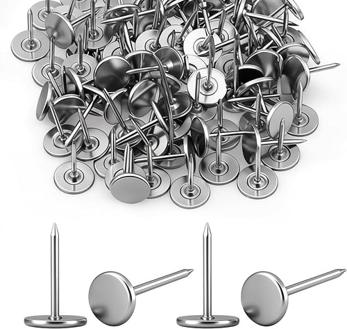 100 Pcs Extra Long Push Pins, Carpets & Wood Surfaces, Large Metal Tacks by Unknown