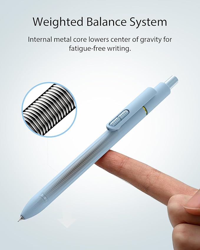 Hiacry 16 Pack Gel Pens, Quick-Dry Long Lasting Black Ink-0.7 MM Fine Point | - Image 3