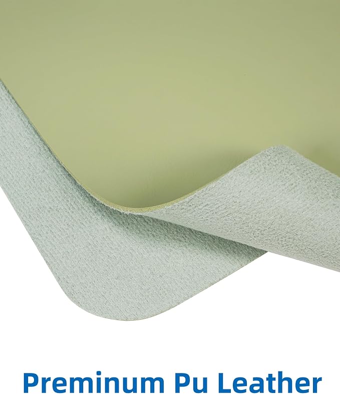 AFIING Leather Desk Pad Protector, Mouse Pad, Office Desk Mat, Non-Slip PU - Image 2