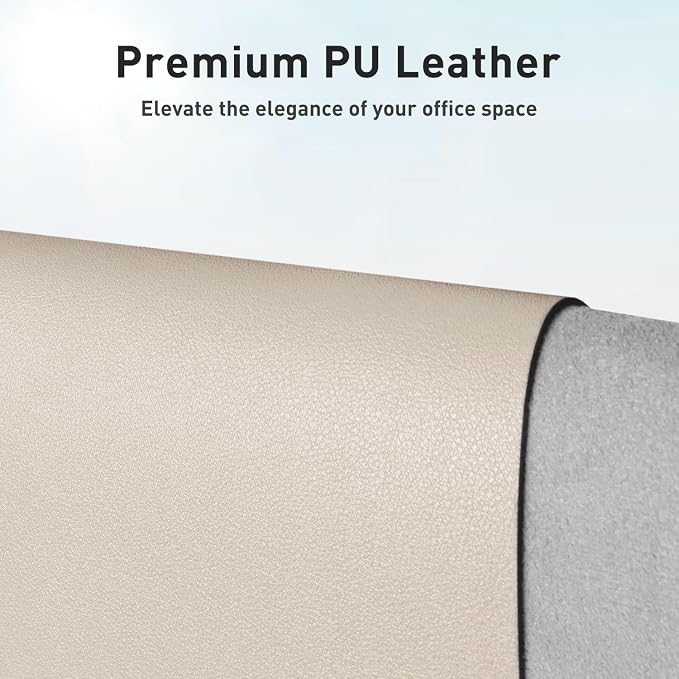 Aothia Faux Leather Desk Mat – Large Mouse Pad, Non-Slip PU Leather Blotter - Image 2