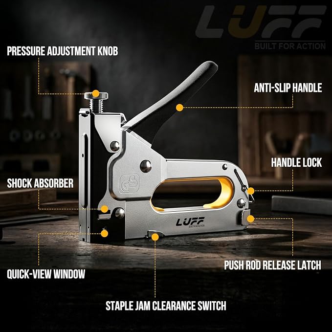 Staple Gun - LUFF 3 in 1 Heavy Duty Stapler Gun - Image 3