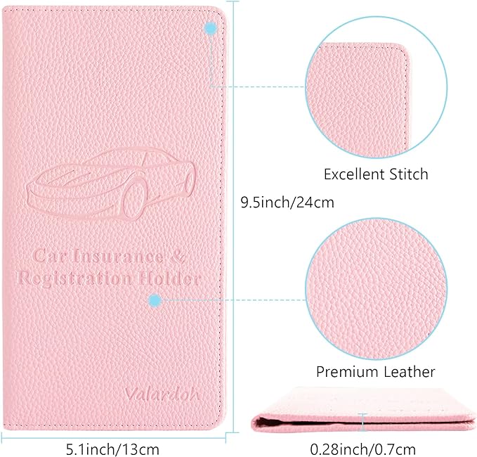 Valardoh Premium Car Registration and Insurance Card Holder, Car Document Holder - Image 4