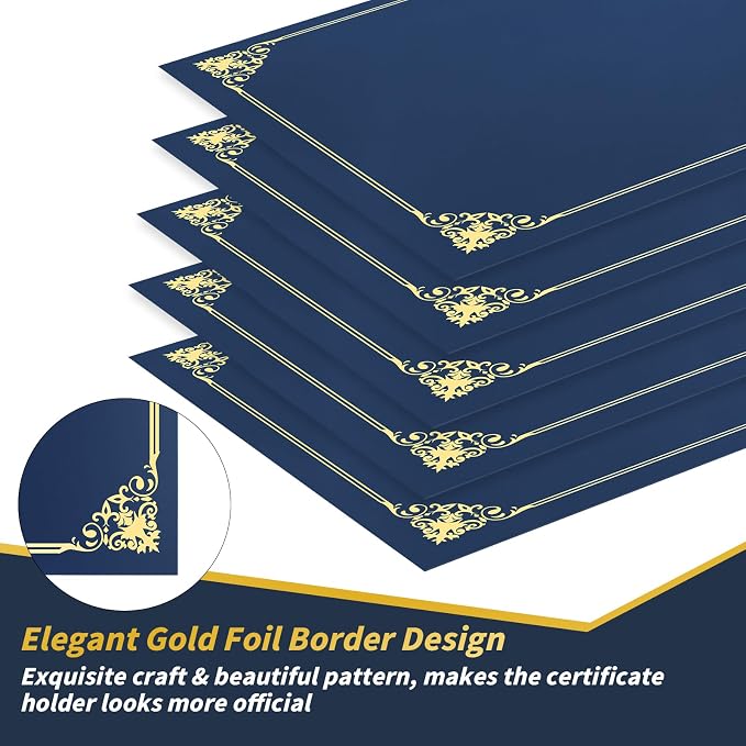 Oleitodh 110 Pcs Certificate Holders Bulk, Document Covers - Image 3