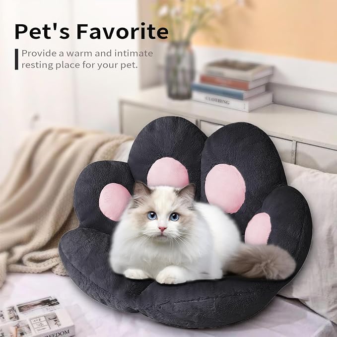 Ditucu Cat Paw Cushion Kawaii Chair Cushions 27.5 x 23.6 inch Cute Stuff Seat - Image 6