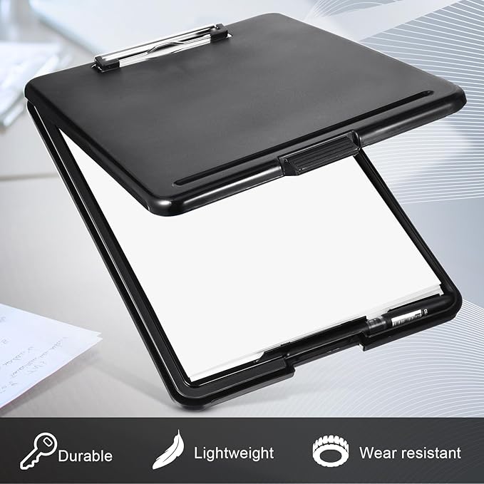 Mimorou 10 Pcs Clipboard with Storage, 9.5 x 13.5 Inch Plastic Heavy Duty - Image 4