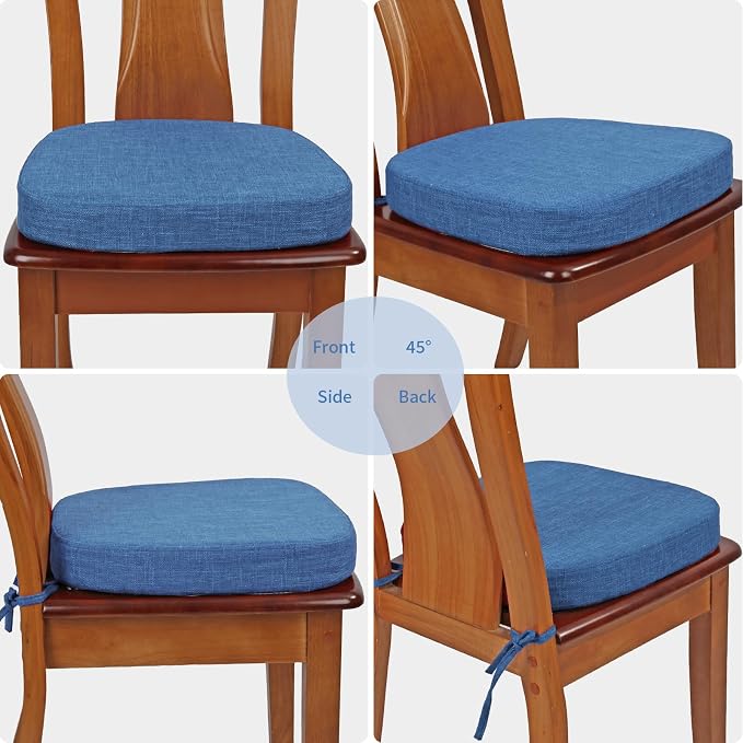 BUYUE Thickened 2.5" Dining Chair Cushions Set of 6, U-Shape High Density Foam - Image 4