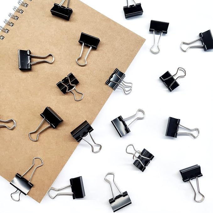 DSTELIN 180 Pack Mini Binder Clips 3/4-Inch Width, Small Paper Clamps - Image 5