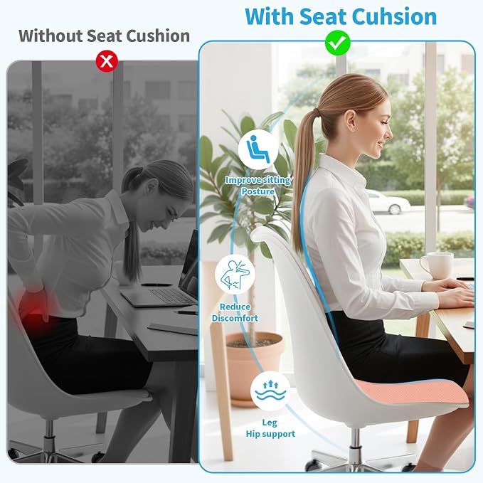 TranquilRelax XLarge Seat Cushion, Memory Foam Cushion - Image 6
