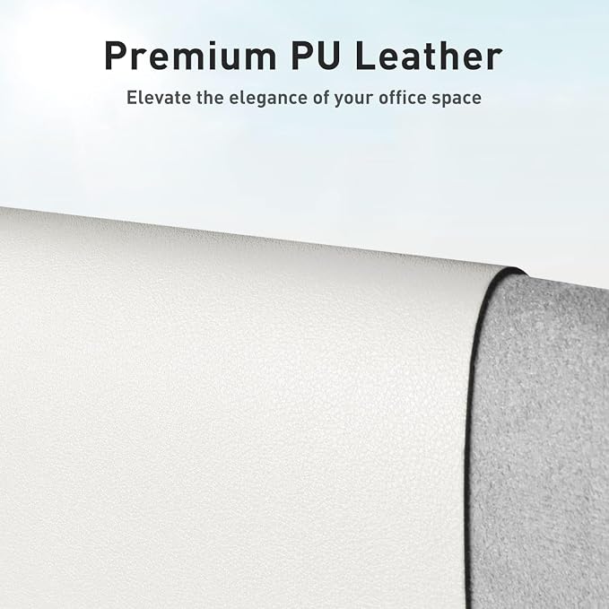 Aothia Faux Leather Desk Mat – Large Mouse Pad, Non-Slip PU Leather Blotter - Image 2