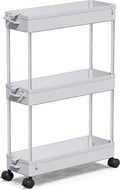 SPACEKEEPER Slim Rolling Storage Cart, 3 Tier Storage Organizer Laundry Room by SPACEKEEPER
