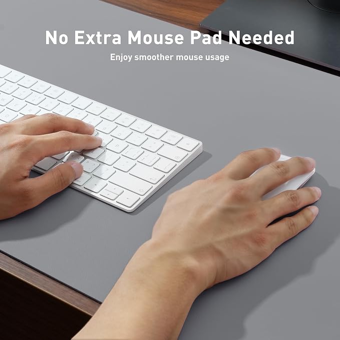 Aothia Faux Leather Desk Mat – Large Mouse Pad, Non-Slip PU Leather Blotter - Image 4