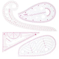 CINDALOG Clear Metric Sewing Ruler Set French Curve Pattern Ruler Kit by Unknown