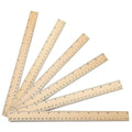 25 Pack Wooden Ruler 12 Inch Rulers Bulk Wood Measuring Ruler Office Ruler 2 by SZLFSX