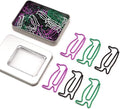 60 Pcs Penguin Paper Clips Mixed Color, Cute Penguin Gifts by NELJIBEHU