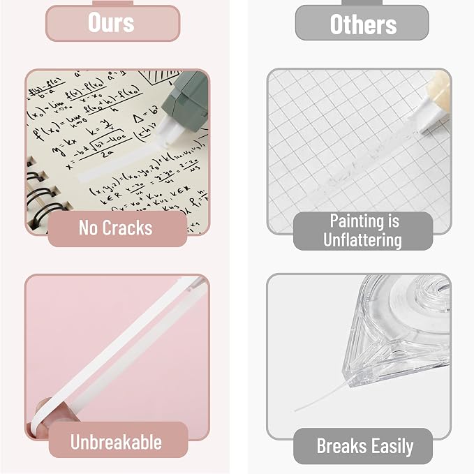 Mr. Pen- Correction Tape Bulk, 0.2" x 236", Pastel Colors | Cute Correction - Image 5