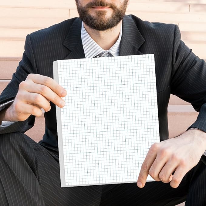 Graph Paper - A4 Unpunched Grid Paper, 300Sheets / 600Pages Double Sided - Image 6