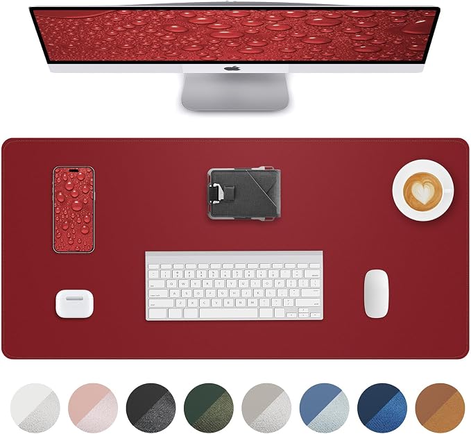 PU Leather Desk Pad Protector by AFIING