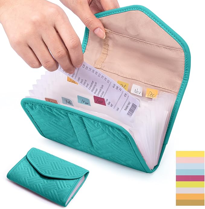 Fabric Receipt Organizer 7X5 by FRECOLSH