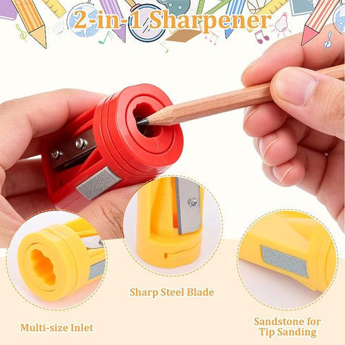 12Pcs Carpenter Pencil Sharpener Compact Manual Flat Pencil Sharpener - Image 2