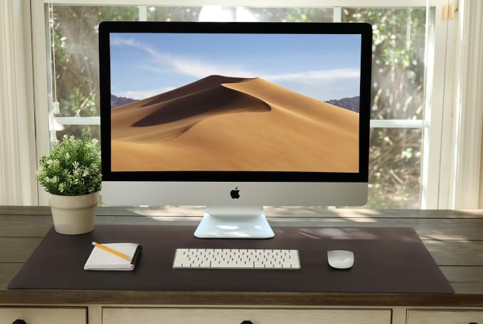 Vine Creations Leather Desk Mat Large 44" x 22", Desk Protector Mat, PU Leather - Image 6