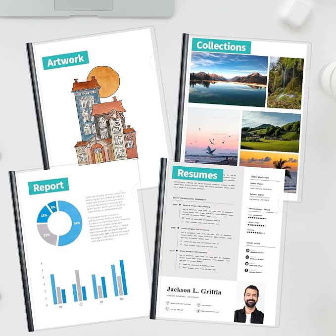 Binditek 12 Pack Clear Report Covers - Image 8