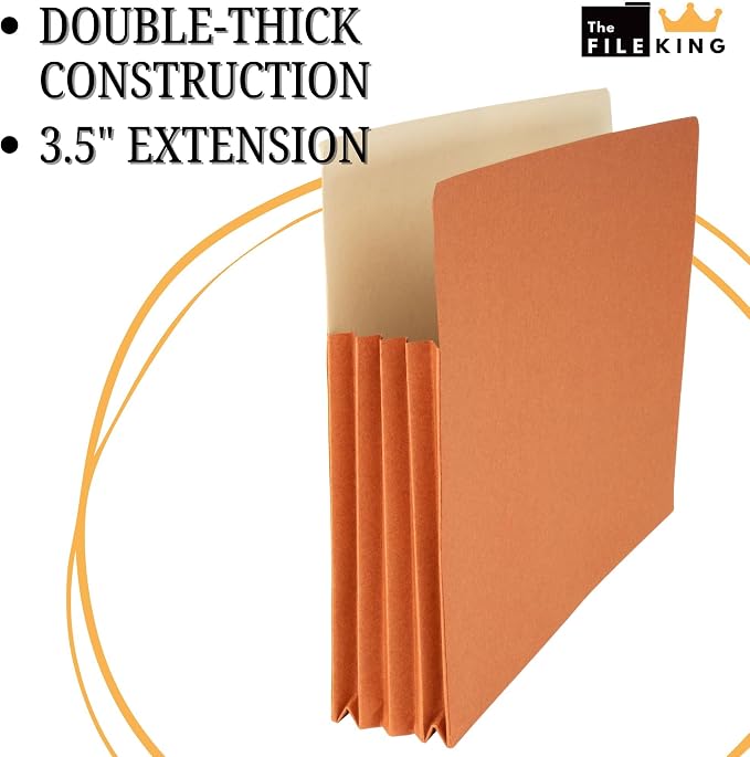 The File King Expanding Accordion File Folder | Letter Size | Box of 50 - Image 4