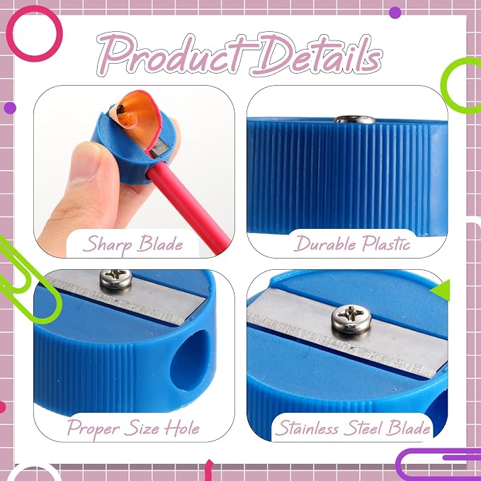 Resurhang 400 Pcs Sharpeners in Bulk Pocket Sized Mini Round Handheld Sharpener - Image 3