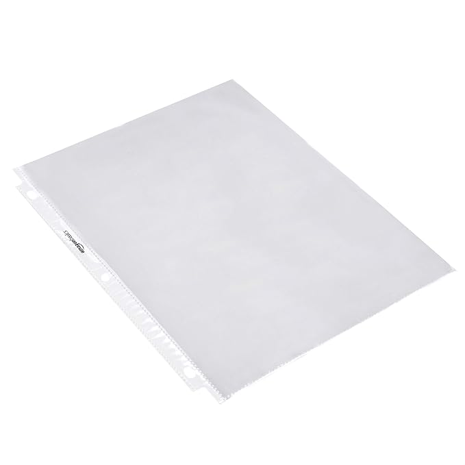 Amazon Basics Sheet Protectors for 3 Ring Binder, Top Loading, Letter Size - Image 3