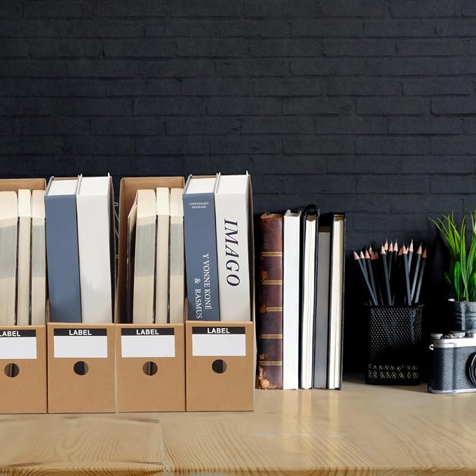 36 Pcs Cardboard Magazine File Holders, Bulk Kraft Paper Magazine Book Bin Box - Image 3