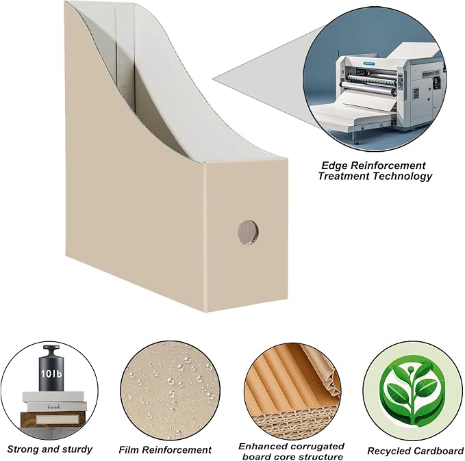 Limitliho 24 Pack Cardboard Magazine Holder - Image 3