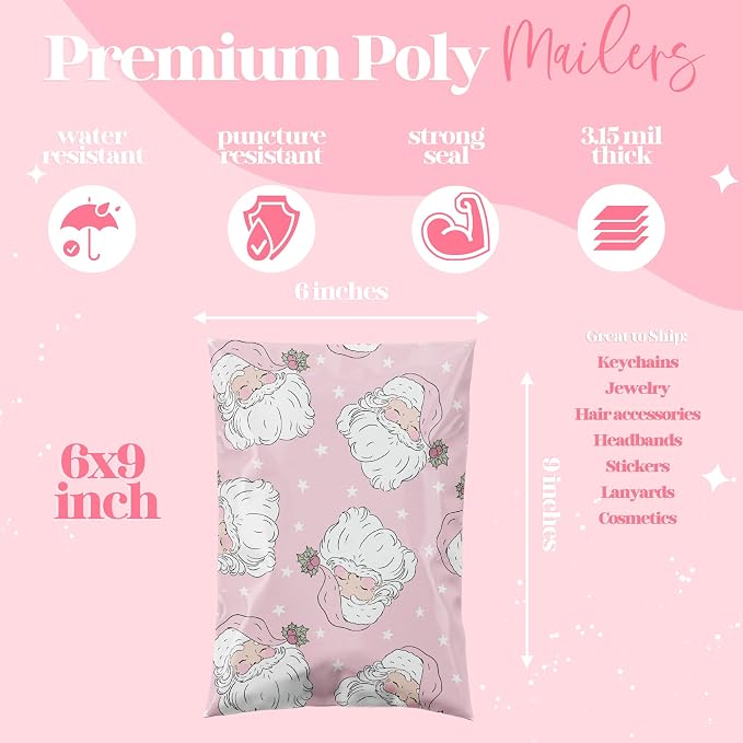 Pretty Package Store Poly Mailer 10x13, 100 Pack | Heavy Duty, Waterproof - Image 3