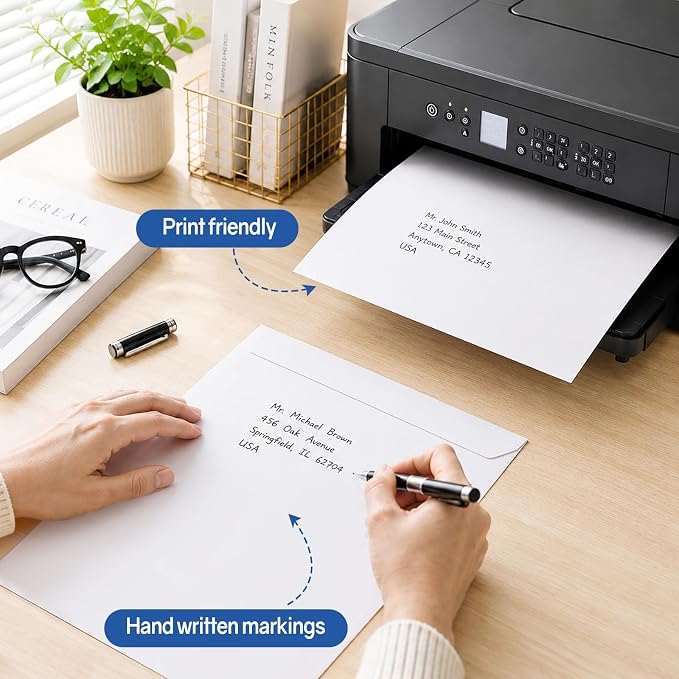 SUNEE Envelopes 9x12, Self Seal Catalog Mailing Envelopes 9x12, 28LB White - Image 5
