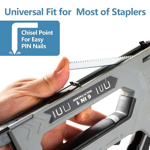 1/2 Inch Length Beveled Chiseled Pointed Heavy Duty T-50 304 Stainless Steel - Image 3