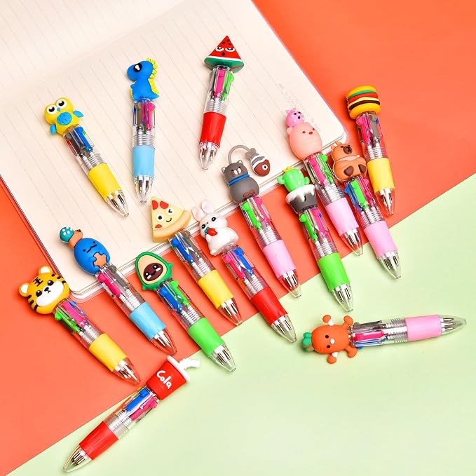 24Pcs Mini Multicolor Pens in One 4-in-1, Cute Pens Bulk - Image 7