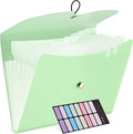 JARLINK 7 Pockets Expanding File Folder, A4 Size Accordion File Folders by JARLINK