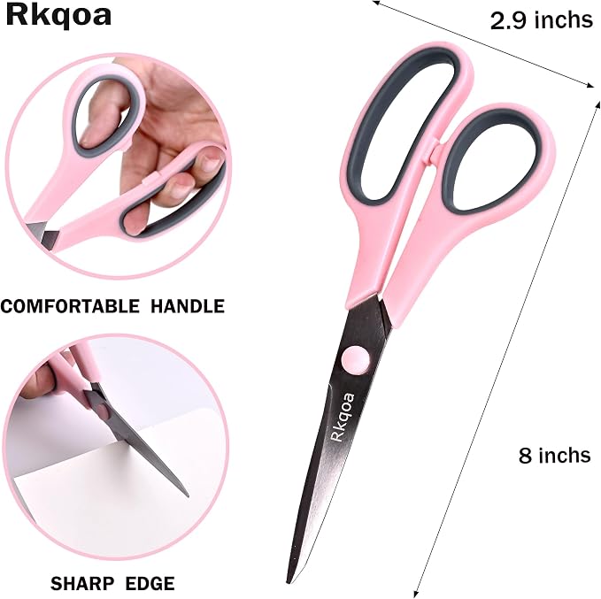 Scissors Set of 6 Pack, High/Middle Student Teacher, Right/Left Handle - Image 2