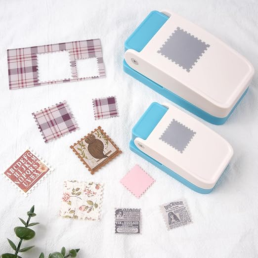 4 Pack Stamp Punch, 1.5" Square Stamp Puncher, 1.5"X1.25" & 1X0.8inch - Image 6