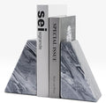 Karibiber Marble Bookends for Heavy Books, Decorative Book Ends for Shelves by Karibiber