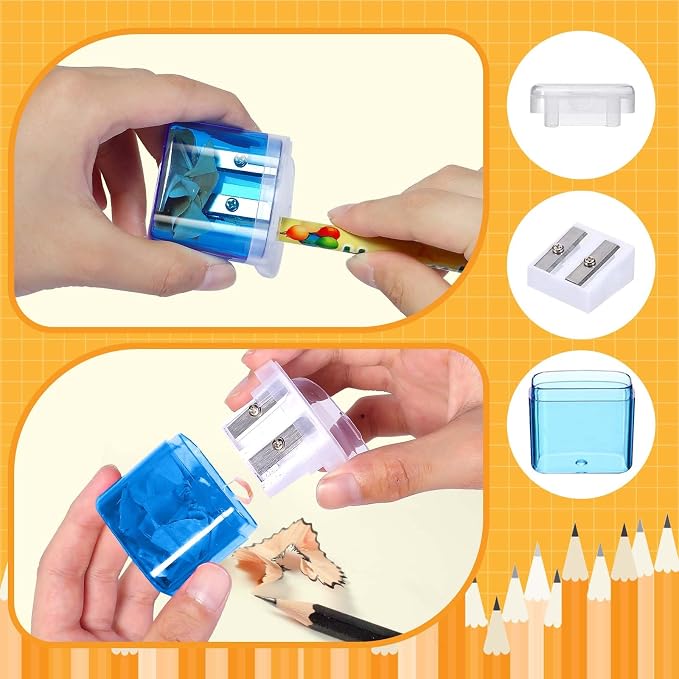 60 Pack Pencil Sharpener Bulk, Manual Pencil Sharpener - Image 5