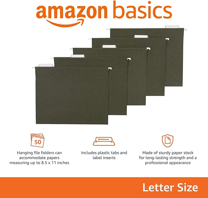 Amazon Basics Hanging File Folders - Image 2