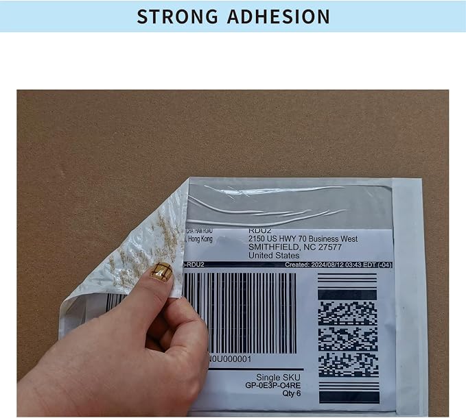 1000 PCS 6"x 9" Clear Self-Adhesive Packing List Envelopes Plastic - Image 7