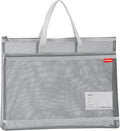 Pendancy Mesh Zipper Pouch A3 Size, Large Double Pocket Lightweight Nylon by Pendancy