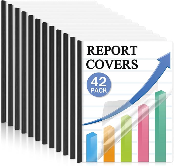 Dynta 42 Pack Clear Report Covers by Dynta