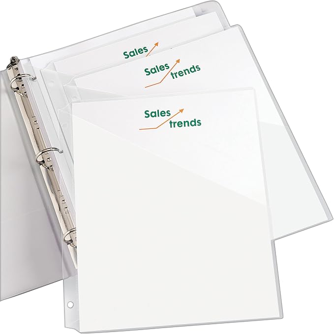 Avery Binder Pockets for 3 Ring Binders, for 8.5" x 11" Documents, Acid-Free - Image 7
