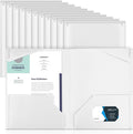 Henoyso 18 Pack White Plastic Folders by Henoyso