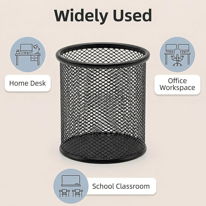 Pen Holder Pencil Holder Mesh Metal Pen Cup Holder Pencil Cup Holder - Image 5