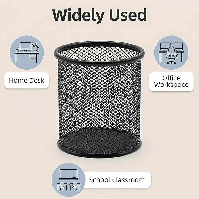 Pen Holder Mesh Pencil Holder Metal Pen Holder Pencil Holder - Image 5