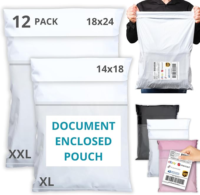 Shipping Bags with Label Pouch by Emballax